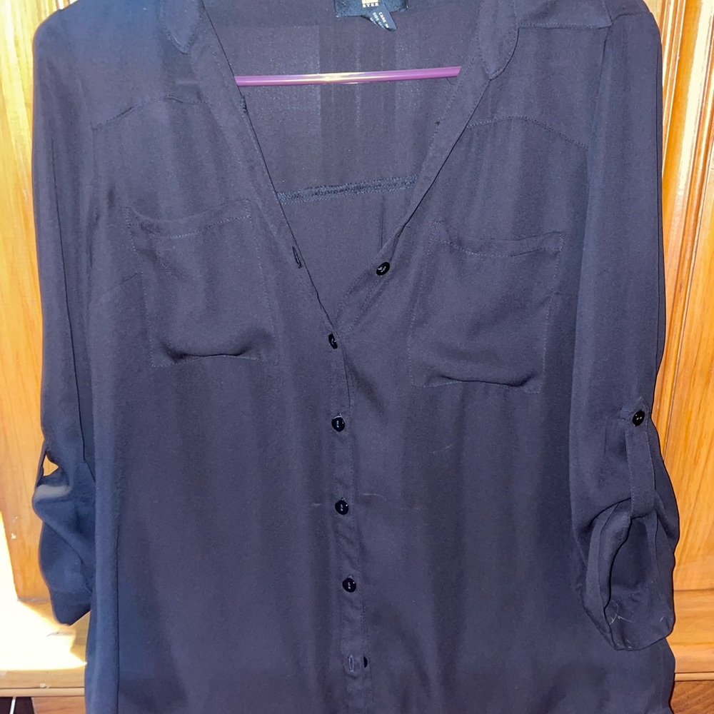 Sheer button down